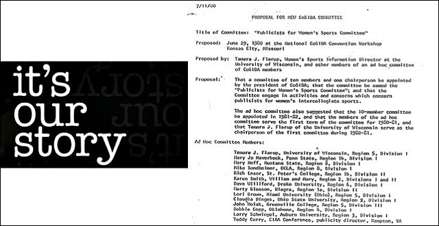 #TBThursday: 35 Years Ago in CoSIDA, First Women's Sports Publicity Committee Was Formed